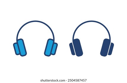Vector de icono de auriculares. Símbolos de icono de Headvector