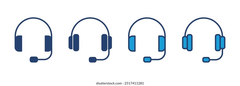 Headphone icon vector. Headvector icon symbols