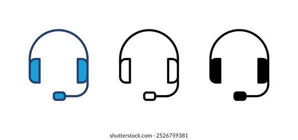 Symbolvektor für Kopfhörer. Headvator-Symbol-Symbole