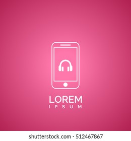 headphone icon. vector illustration