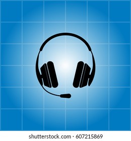 headphone icon. vector illustration
