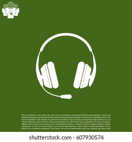 headphone icon. vector illustration