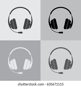 headphone icon. vector illustration