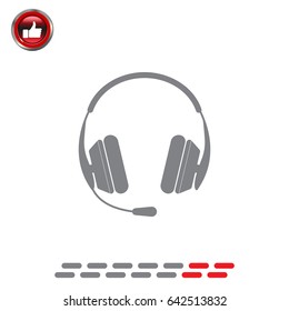 headphone icon. vector illustration