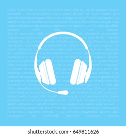 headphone icon. vector illustration