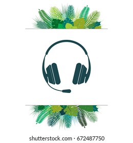 headphone icon. vector illustration