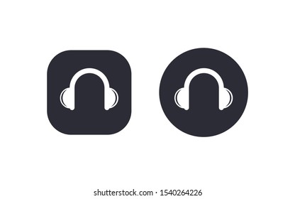 Headphone icon vector illustration design. Scalable vector design.