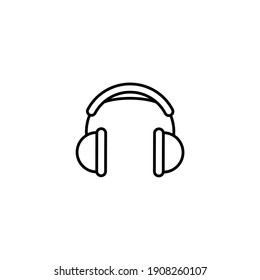 Headphone Icon Vector Illustration Design