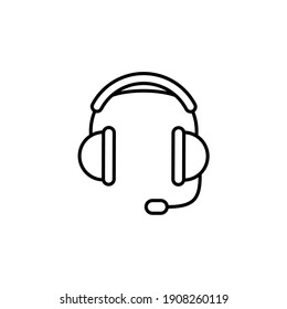 Headphone Icon Vector Illustration Design