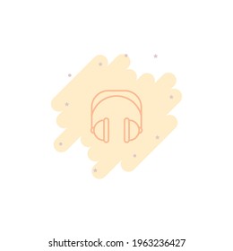 Headphone Icon Vector Illustration Design
