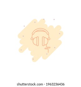 Headphone Icon Vector Illustration Design
