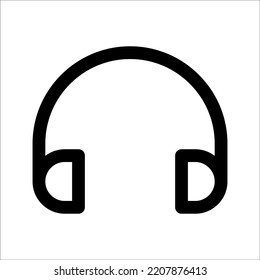Headphone Icon Vector Illustration Design