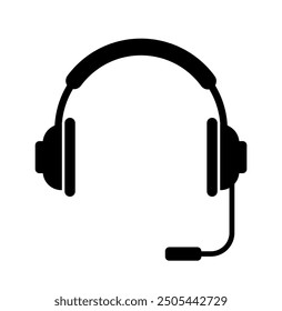 Kopfhörer-Symbol, Vektorgrafik, Kopfhörer-Symbol einzeln auf weißem Hintergrund, Headset-Symbol, Clipart-Kopfhörer-Vektor