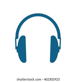  Headphone  icon, vector illustration. Flat design style