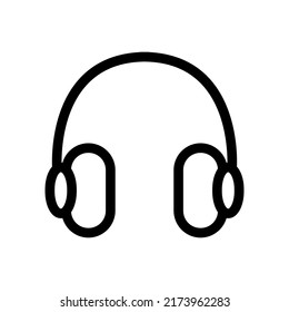 plantilla de logotipo de ilustración vectorial de icono de auriculares para muchos fines. Aislado sobre fondo blanco.