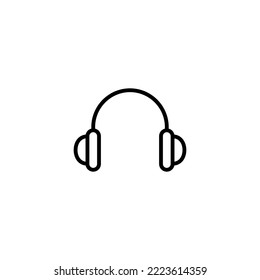 Headphone icon vector illustration. Headphone sign and symbol
