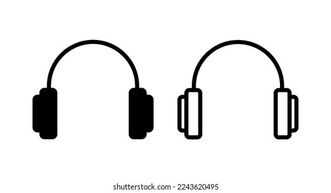 Headphone icon vector illustration. Headphone sign and symbol