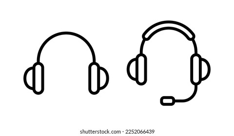 Headphone icon vector illustration. Headphone sign and symbol