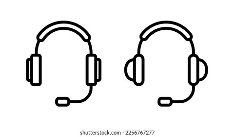 Headphone icon vector illustration. Headphone sign and symbol
