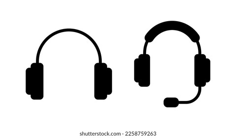 Headphone icon vector illustration. Headphone sign and symbol