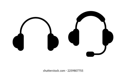 Headphone icon vector illustration. Headphone sign and symbol