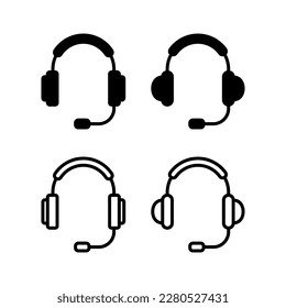 Headphone icon vector illustration. Headphone sign and symbol