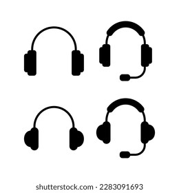 Headphone icon vector illustration. Headphone sign and symbol