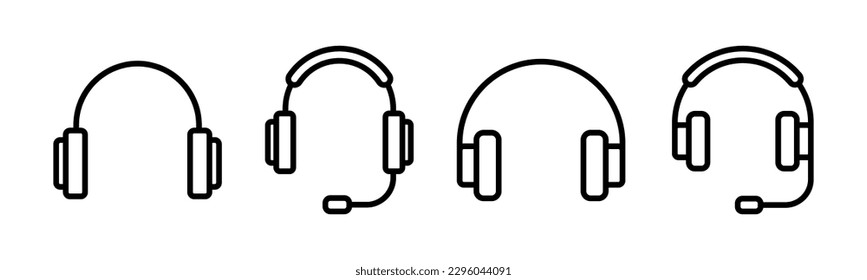 Headphone icon vector illustration. Headphone sign and symbol