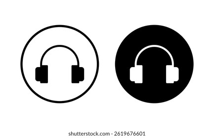 Headphone icon vector illustration. Headphone sign and symbol