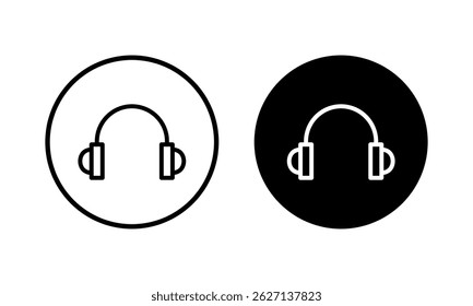 Headphone icon vector illustration. Headphone sign and symbol
