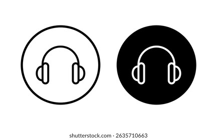 Headphone icon vector illustration. Headphone sign and symbol
