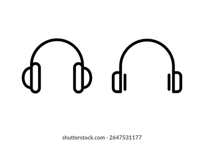 Headphone icon vector illustration. Headphone sign and symbol