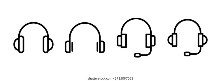 Headphone icon vector illustration. Headphone sign and symbol