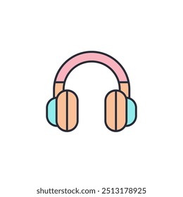 headphone icon vector illustration. headphone symbol isolated on white background