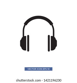 headphone icon vector illustration template