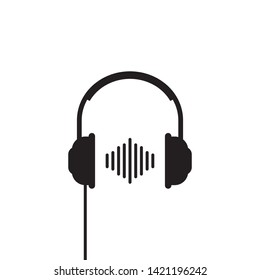 headphone icon vector illustration template