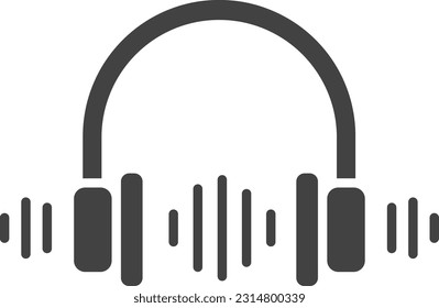Headphone icon vector image. Suitable for mobile application web application and print media.