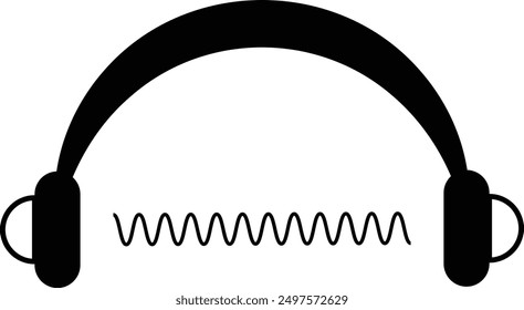  Headphone icon vector image. Suitable for mobile apps, web apps and print media.