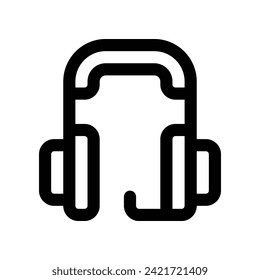 icono de auriculares. icono de línea vectorial para tu sitio web, móvil, presentación y diseño de logotipo.