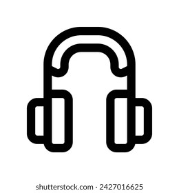 headphone icon. vector line icon for your website, mobile, presentation, and logo design.