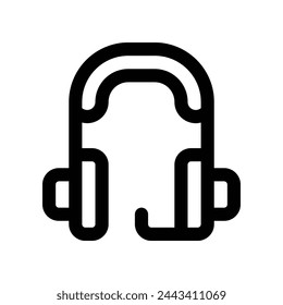 headphone icon. vector line icon for your website, mobile, presentation, and logo design.