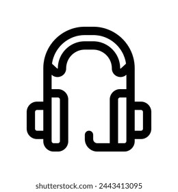 headphone icon. vector line icon for your website, mobile, presentation, and logo design.