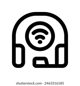 headphone icon. vector line icon for your website, mobile, presentation, and logo design.