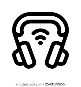 headphone icon. vector line icon for your website, mobile, presentation, and logo design.