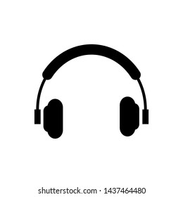 headphone icon vector logo template