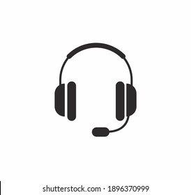 Headphone icon vector on white background