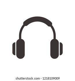 Headphone icon, vector pictogram
