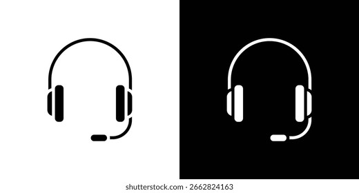 Vector de iconos de auriculares