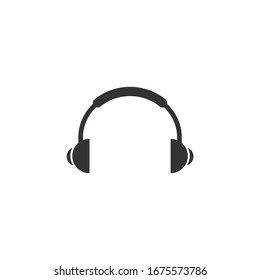 headphone Icon vector sign isolated for graphic and web design. headphone symbol template color editable on white background.