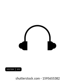 Headphone Icon Vector - Sign or Symbol